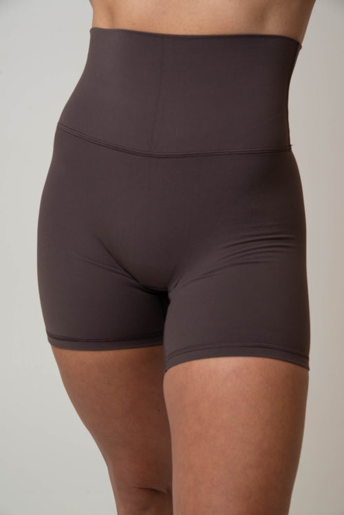 Sculpt High-Rise Shorts - Mocha